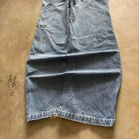 Baggy Tommy Hilfiger Carpenter Wide Leg Jnco Styl Y2k Vintage Denim Jeans 30x32 - Picture 3 of 8